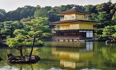 Kinkaku-Ji (the Golden Pavilion), Kyoto Japan, September 2002