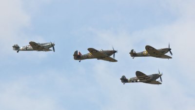 Spitfires, Hurricane, Me 109 (7/17/10)
