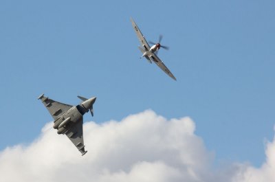 Spitfire LFIXc and Eurofighter Typhoon (7/17/10)