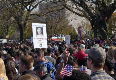 May we come back... sign, Rally for Sanity and/or Fear, Washington DC (10/31/10)