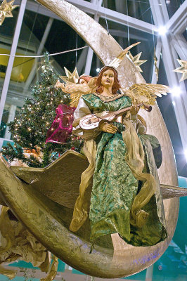 Christmas angel in a mall
