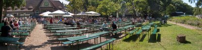 And now some refreshments in the beer garden!