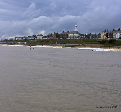 view of southwold from the pier