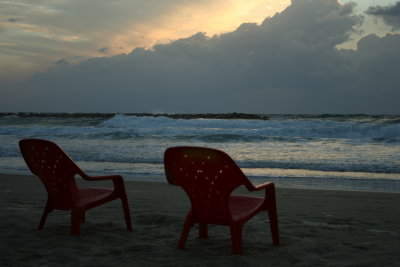 Friday evening on Burgrashov beach