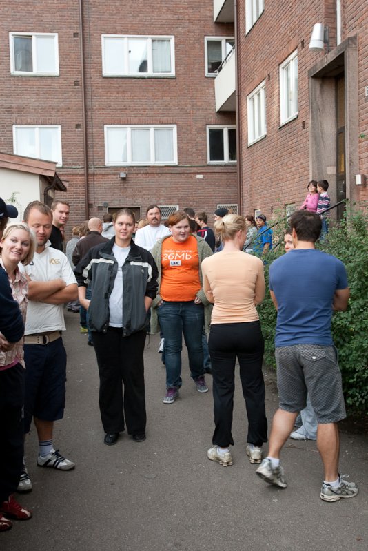 Noen trtte tryner, mens forventningen lyser ut av andre!