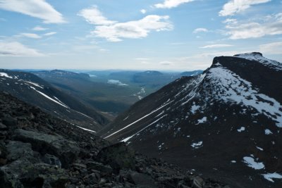 View from Vierramvare towards Nikkaluokta