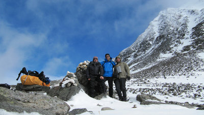 Top of the pass to Tarfala