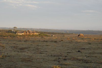 The Lodge from our farmhouse