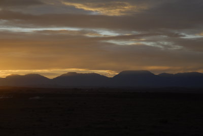 Sunrise over the mountains
