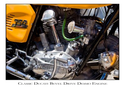 Ducati 750 Sports Bevel Drive Desmo Engine
