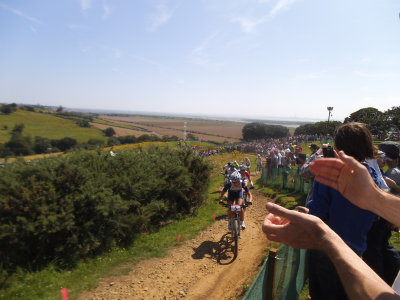 GB's Annie Last briefly leading the race.
