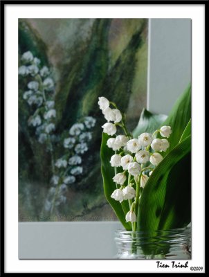 Lily of the Valley Painting