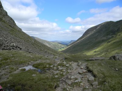 In the far distance a glimpse of Ullswater