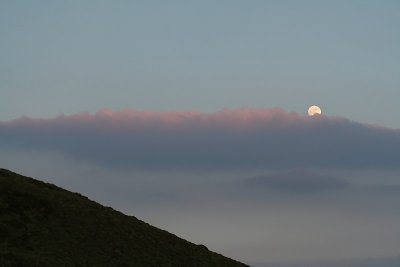 Clouds and Moon
