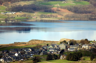 Village and Lake