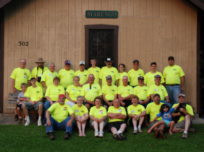 Work crew wearing Safety First shirts