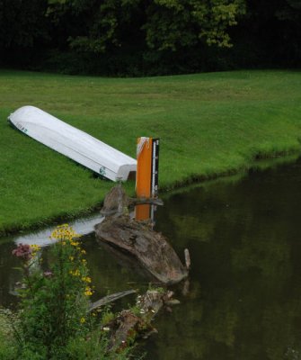 Transportation - Canal rowboat.