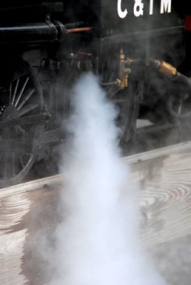 Blowing off steam.
