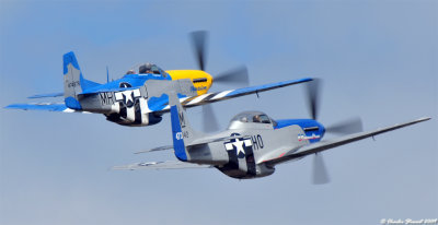P-51 Mustang formation