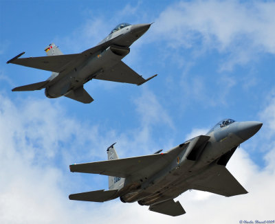 F-16 and F-15 Heritage Flight
