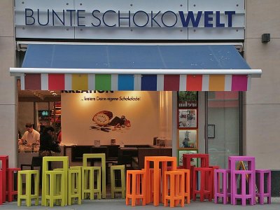 Bunte Schoko Welt