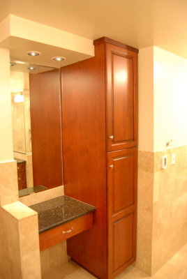 Make-Up Vanity and Linen Tower