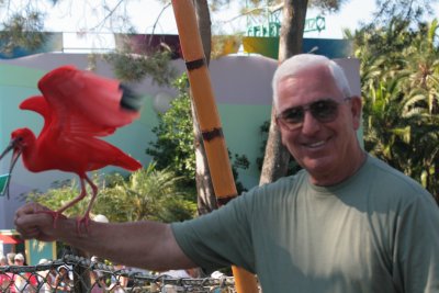 Barry with Scarlet Ibis