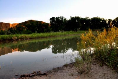 Marias River at  Sunset.