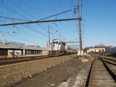 New York-Bound NJT Atlantic City Commuter Train GP40PH-2