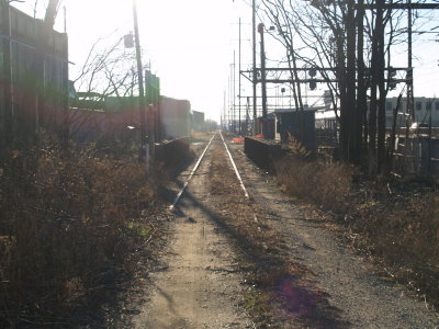 Track 5 Industrial lead looking South.