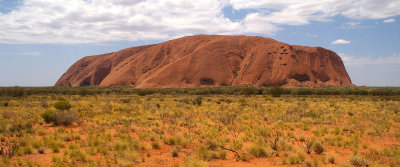 Uluru - big red rock in the middle of the desert