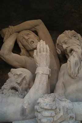 Slaves in Bondage - Statue Detail Charles Bridge