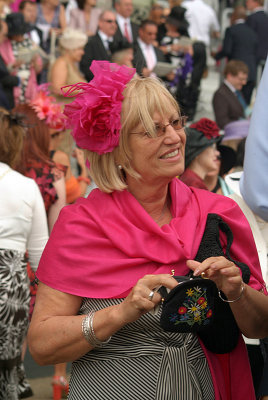 Pink Shawl  Hat Royal Ascot
