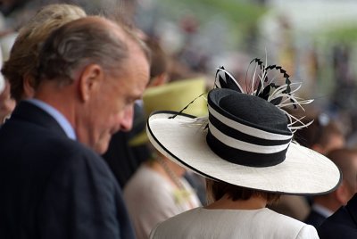 Black & White Hat Royal Ascot