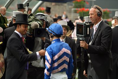 Interviewing the Jockey Royal Ascot