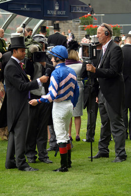 Interviewing Tom Queally Jockey Royal Ascot 02