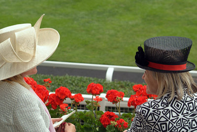Black Hat & Cream Hat Royal Ascot