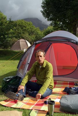 Chris Camping at the Lake District