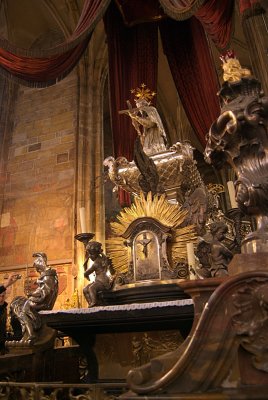 St Vitus Cathedral Prague Tomb of St John of Nepomuk 03