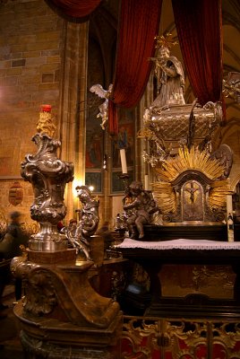 St Vitus Cathedral Prague Tomb of St John of Nepomuk 08