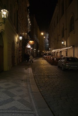 On the Streets of Prague at Night 02