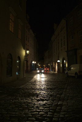 On the Streets of Prague at Night 03