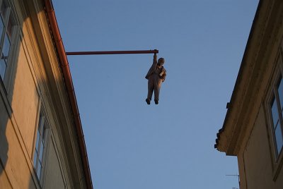 Man Hanging Out by David Cerny Prague 04