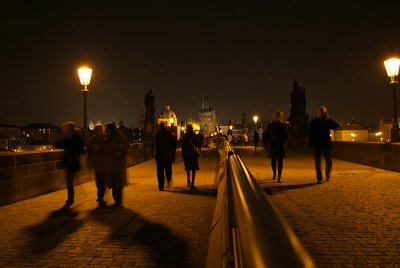 On the Charles Bridge at Night 05