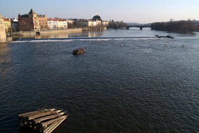 View Upstream from Charles Bridge Prague 10