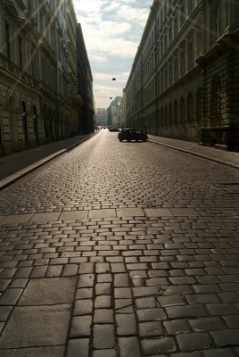 Cobbled Street Prague 04