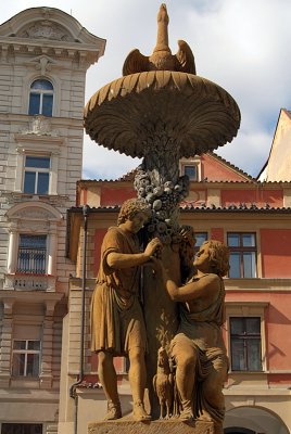 Decorated Statue Prague