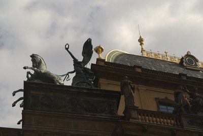 Roof of the National Museum Prague