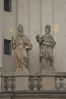 Statues on St Nicholas Church Prague 04