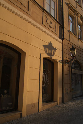 Streetlamp and Shadow Prague 04